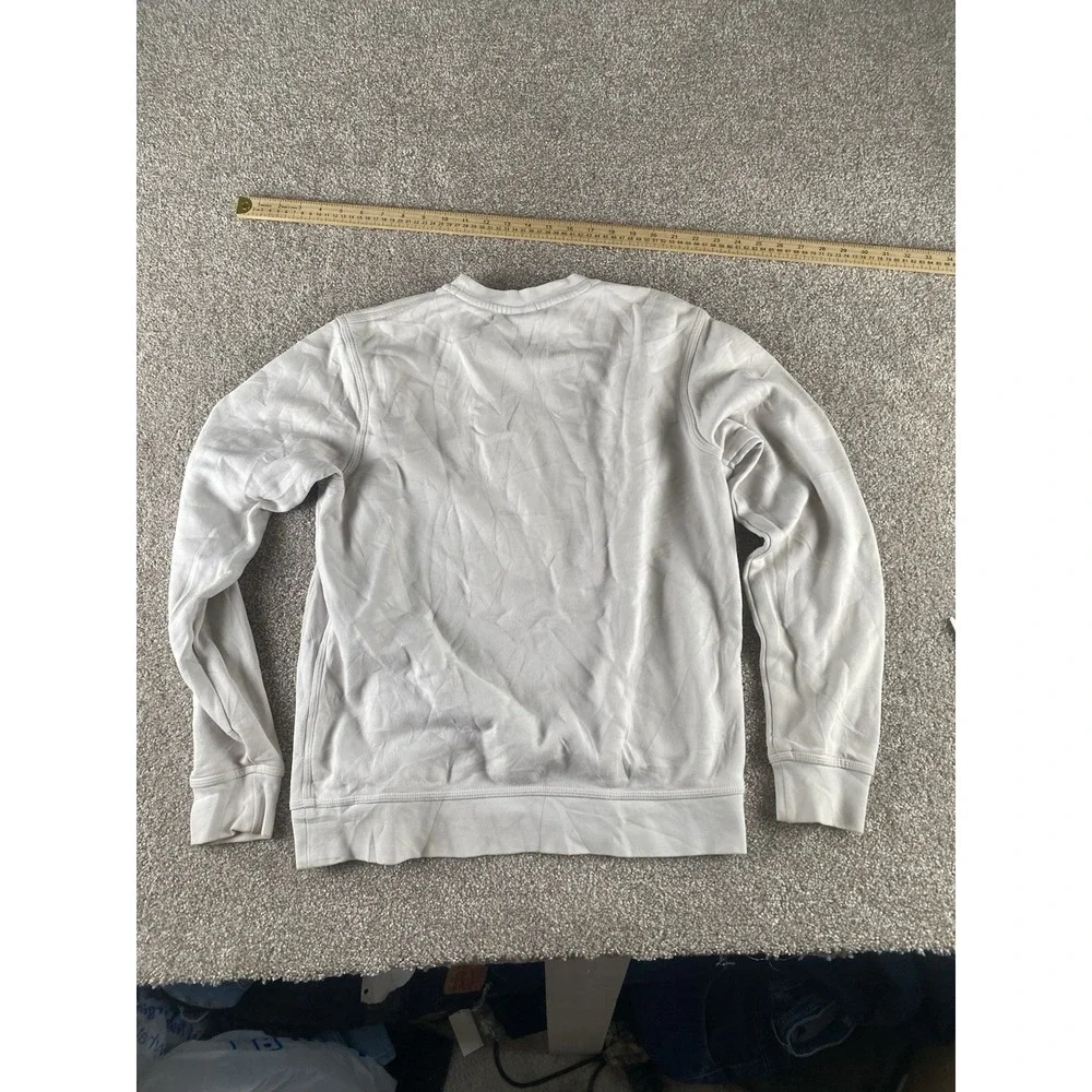 VTG Nike Sweatshirt Fleece Mens M White Long Sleeve Y2K Skater Warm Cotton/Poly